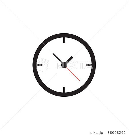 Clock icon Vector illustration, EPS10 . Clock icon Vector illustration, EPS10 . 38008242