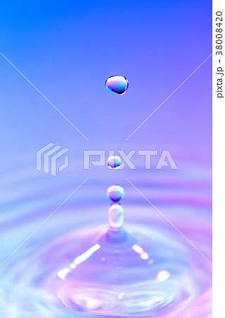 水滴と波紋 38008420