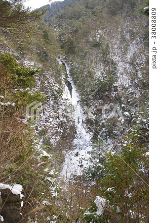 笠形山の扁妙の滝の氷瀑(兵庫県) 笠形山の扁妙の滝の氷瀑(兵庫県) 38008809