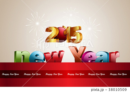 Happy New Year 2015 celebration concept 38010509