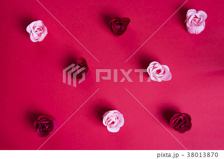 Floral pattern made of buds roses 38013870