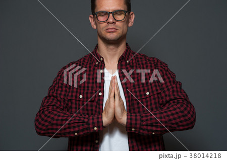 Handsome man posing in studio Handsome man posing in studio 38014218