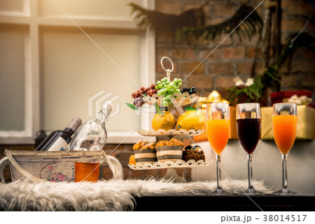Still Life Cocktail Glass and Dessert in the Party Still Life Cocktail Glass and Dessert in the Party 38014517
