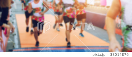 Blurred Runner are Running in Marathon Event Blurred Runner are Running in Marathon Event 38014876