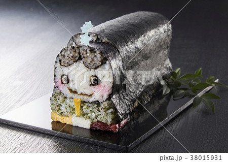 キャラ巻き寿司の写真素材