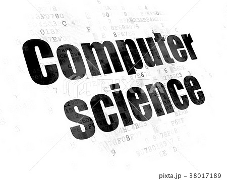 Science concept: Computer Science on Digital Science concept: Computer Science on Digital 38017189