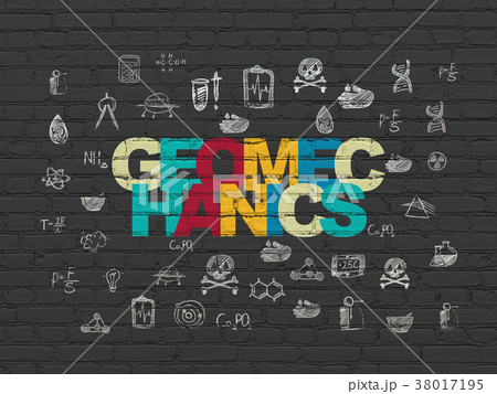 Science concept: Geomechanics on wall background 38017195