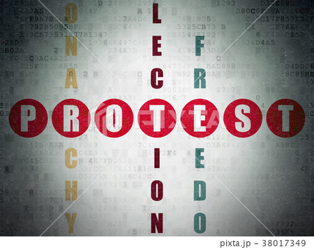 Political concept: Protest in Crossword Puzzle 38017349