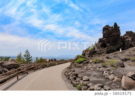 有村溶岩展望所 遊歩道 -桜島 大正溶岩原に作られた360度広がる眺望の展望所- 38019175