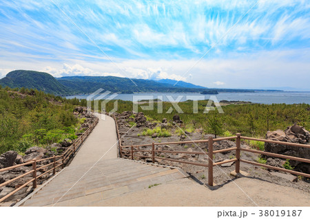 有村溶岩展望所 遊歩道 -桜島 大正溶岩原に作られた360度広がる眺望の展望所- 38019187