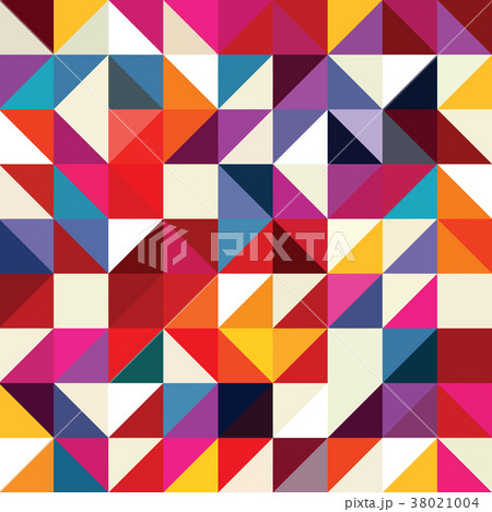 Triangle geometric shapes pattern. 38021004