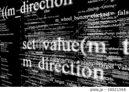 Programming code abstract technology backgroundのイラスト素材 [38021568] - PIXTA