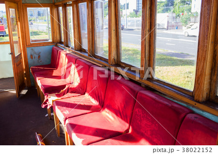 Inside of an old Train 38022152