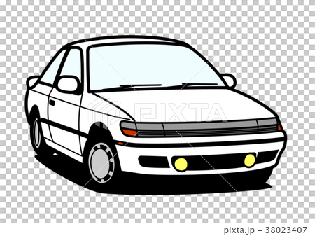 懷鄉國內跑車白色汽車例證 38023407