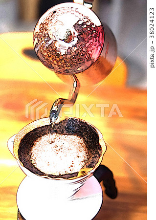 ドリップコーヒー ドリップコーヒ 図解 38024123
