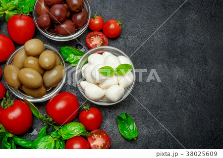 Traditional Italian products - Mozzarella cheese 38025609
