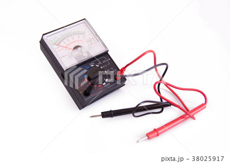 analog multimeter isolated on white background analog multimeter isolated on white background 38025917