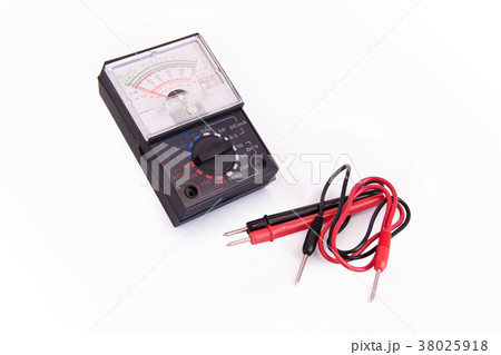 analog multimeter isolated on white background analog multimeter isolated on white background 38025918