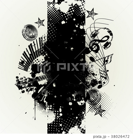 Music poster in paint brush style. Music poster in paint brush style. 38026472
