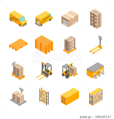 Logistic Delivery Service Signs Icons Set 38026537