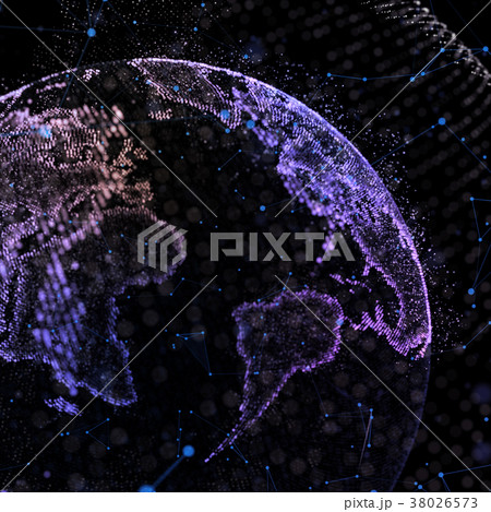 Data exchange and global network over the world 3d 38026573