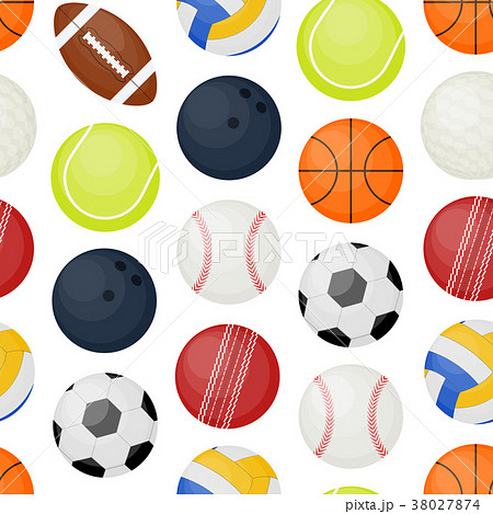 sports balls collage