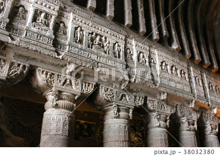 インド紀行　その201802　：　感動のアジャンター石窟寺院　その201802 38032380