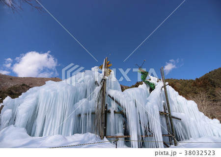 西湖樹氷まつりの写真素材