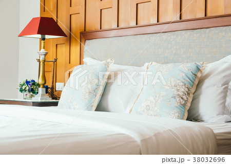 Comfort pillow on bed 38032696