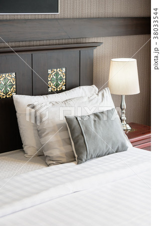 Comfort pillow on bed Comfort pillow on bed 38033544