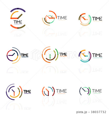 Vector abstract logo idea, time concept or clock Vector abstract logo idea, time concept or clock 38037732