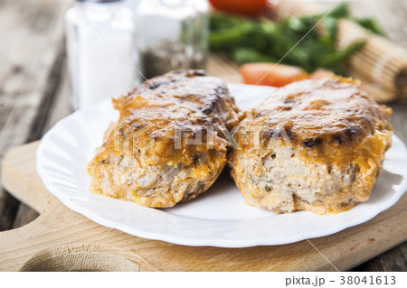 Lazy cabbage rolls on a table. 38041613