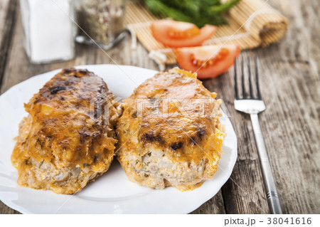 Lazy cabbage rolls on a table. Lazy cabbage rolls on a table. 38041616