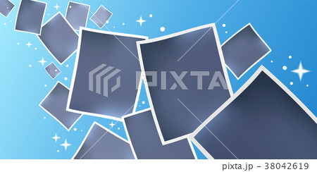 Collage of photo frames vector illustration 38042619