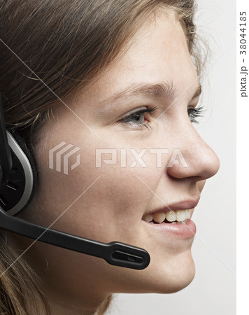 Young female customer service agent 38044185
