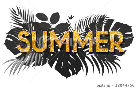 summer word on natural background social mediaのイラスト素材