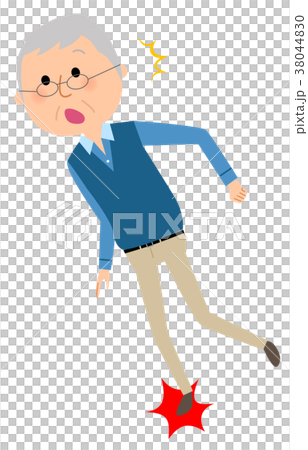 Senior man stumble 38044830