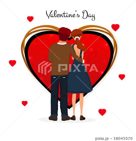 Valentine's Day. Cute couple. Love day. Couple Valentine's Day. Cute couple. Love day. Couple 38045070