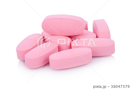 Tablets pills medicine medical on white background 38047379