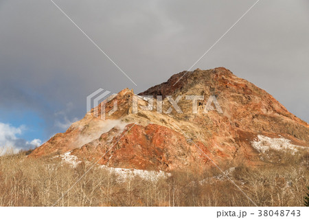 Showa Shinzan, new mountain from volcanic Showa Shinzan, new mountain from volcanic 38048743
