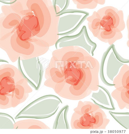 Floral seamless pattern Flower garden background 38050977