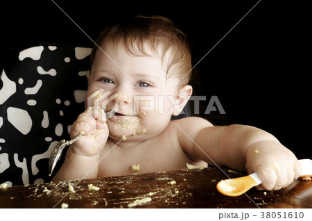 Baby at meal Baby at meal 38051610