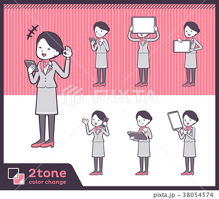 2tone type Cabin attendant women_set 06 2tone type Cabin attendant women_set 06 38054574