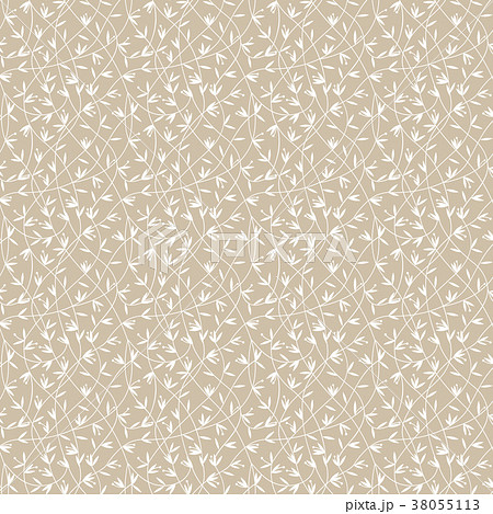Seamless abstract floral pattern. Vector beige  38055113