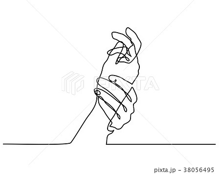 Holding woman hands together 38056495