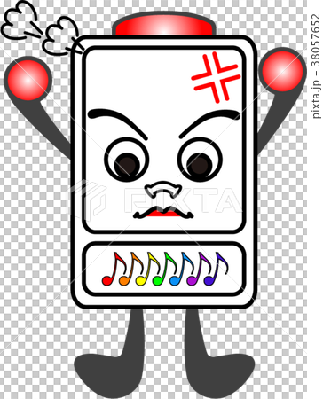 アラームくん：怒ってる 38057652