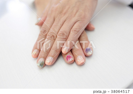 押し花ネイル 押し花ネイル 38064517