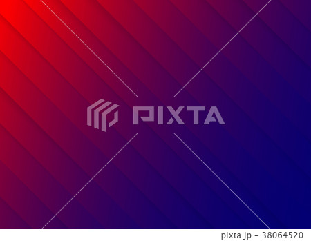 Striped pattern diagonal paper cut red and blue 38064520