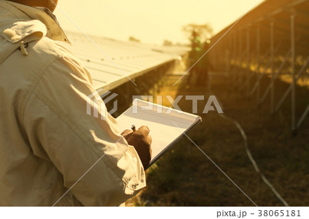 engineer checking job routine of labor 38065181