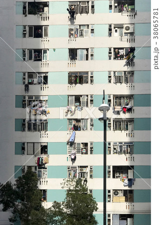 Exterior Hong Kong cultural residential building Exterior Hong Kong cultural residential building 38065781